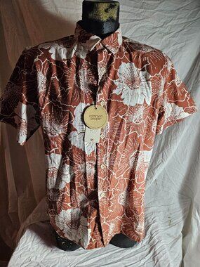 Common People Clothing Men's Floral Print Camp Shirt NEW Sz L Large